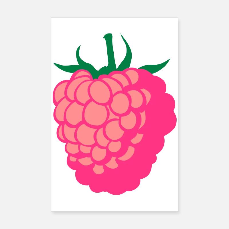 Raspberry fruit Poster 8" x 12" (20x30 cm)