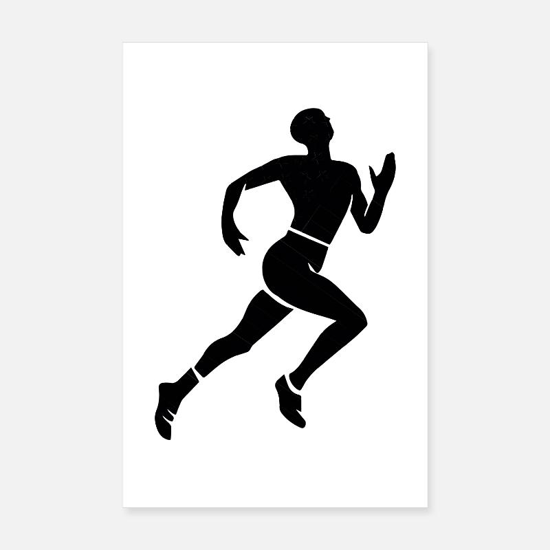 athlétisme Poster 20 x 30 cm