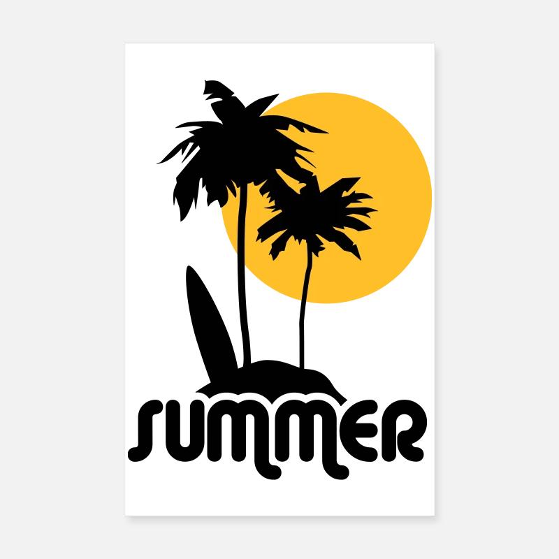 summer Sommer Poster 20x30 cm