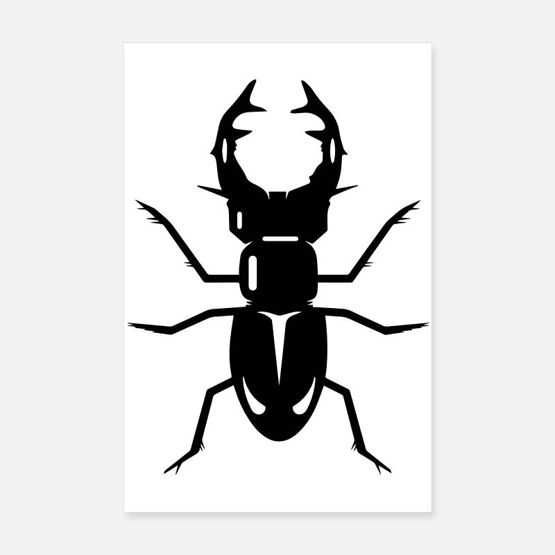 A stag beetle Poster 8" x 12" (20x30 cm)
