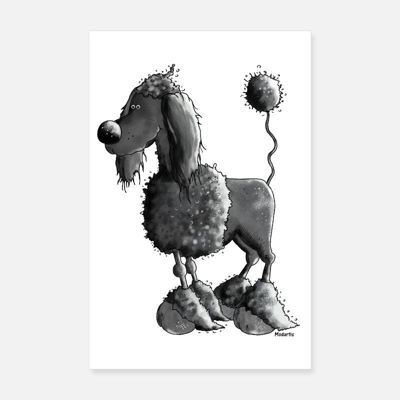 Dufter Pudel - Hund Poster 20x30 cm