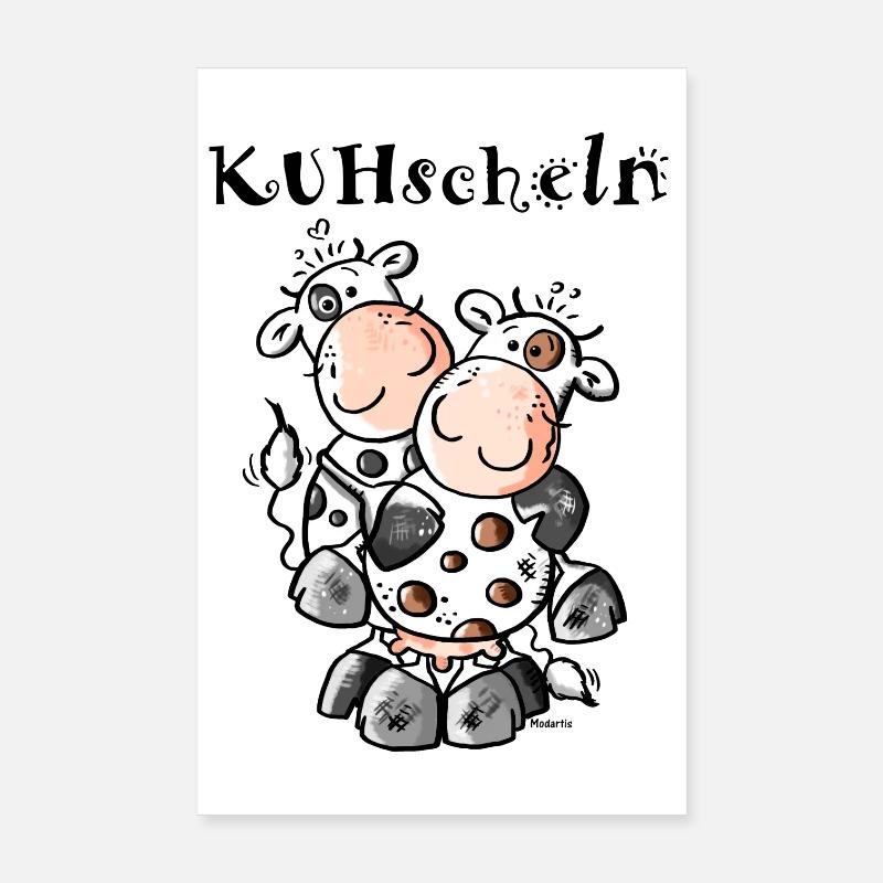 KUHschelnde Kühe - Kuh Poster 20x30 cm