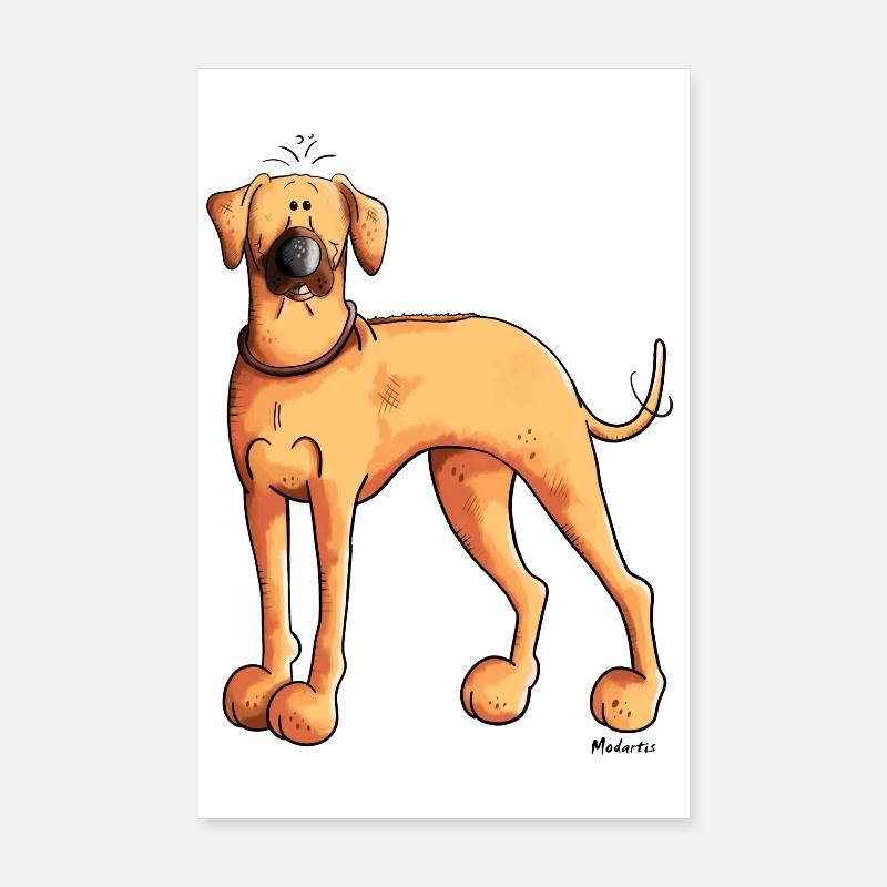 Süßer Rhodesian Ridgeback Poster 20x30 cm
