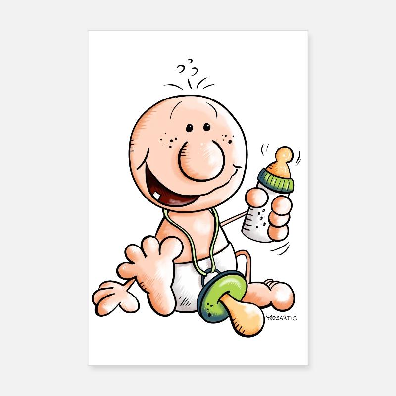 Bébé heureux Poster 20 x 30 cm