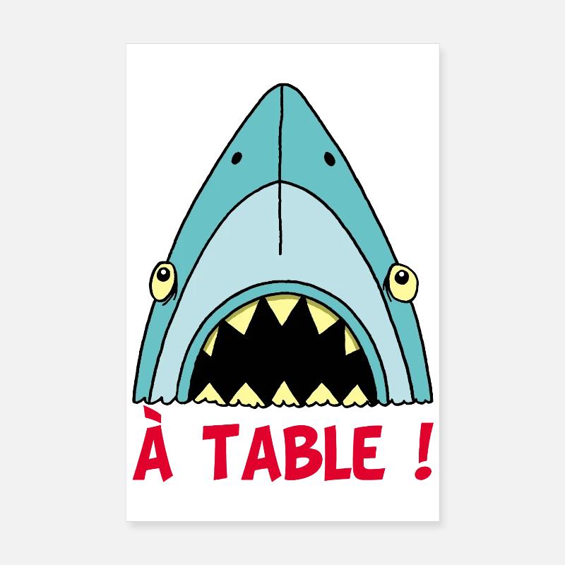 Shark hungry! Poster 8" x 12" (20x30 cm)