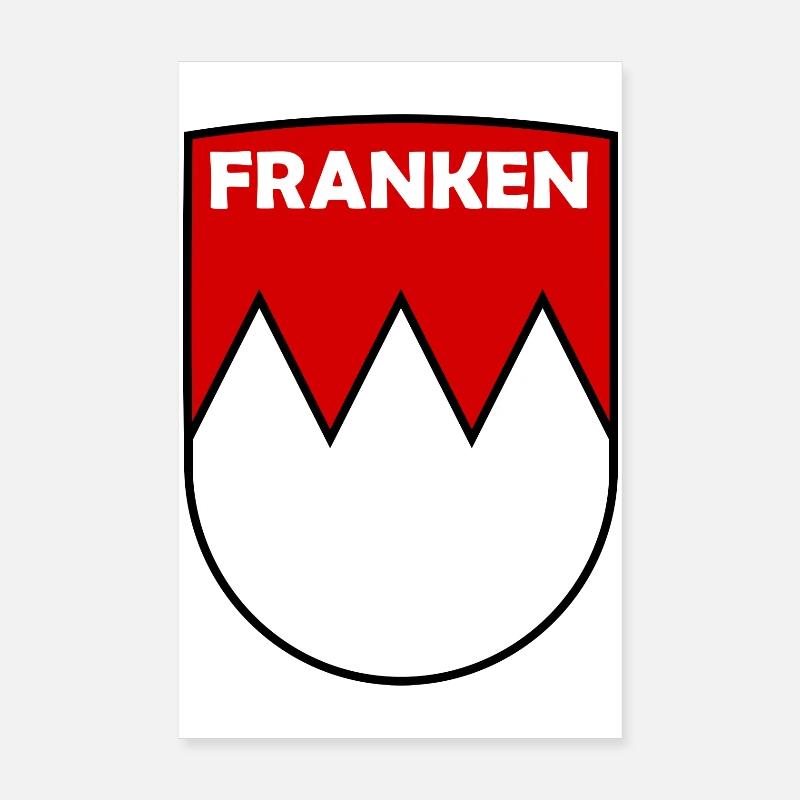 Die Franken - Poster 20x30 cm - Weiß