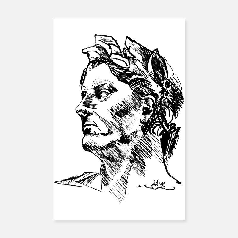JULIUS DRAWING von Chris Detection Poster 20x30 cm