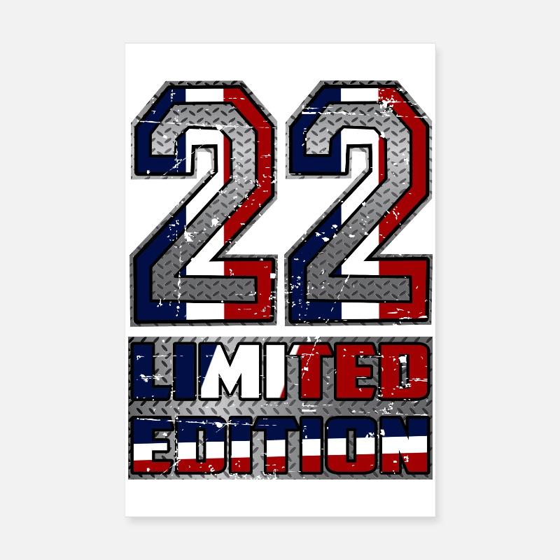 France Édition Limitée 22 Poster 20 x 30 cm