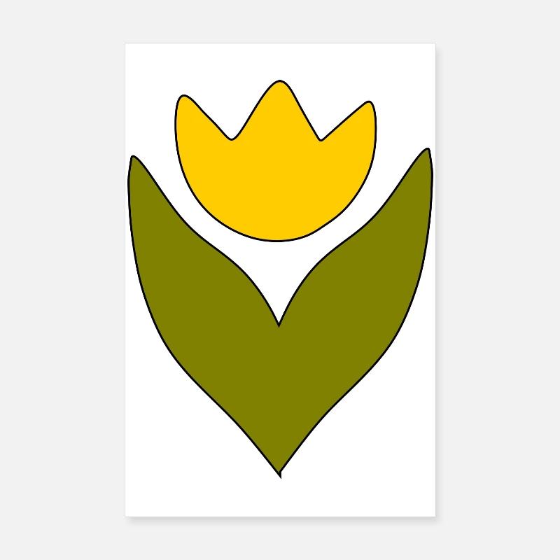 Fleur, Jaune, Fleur Jaune, Fleurs, Tulipe, Tulipes, Fleur Poster 20 x 30 cm