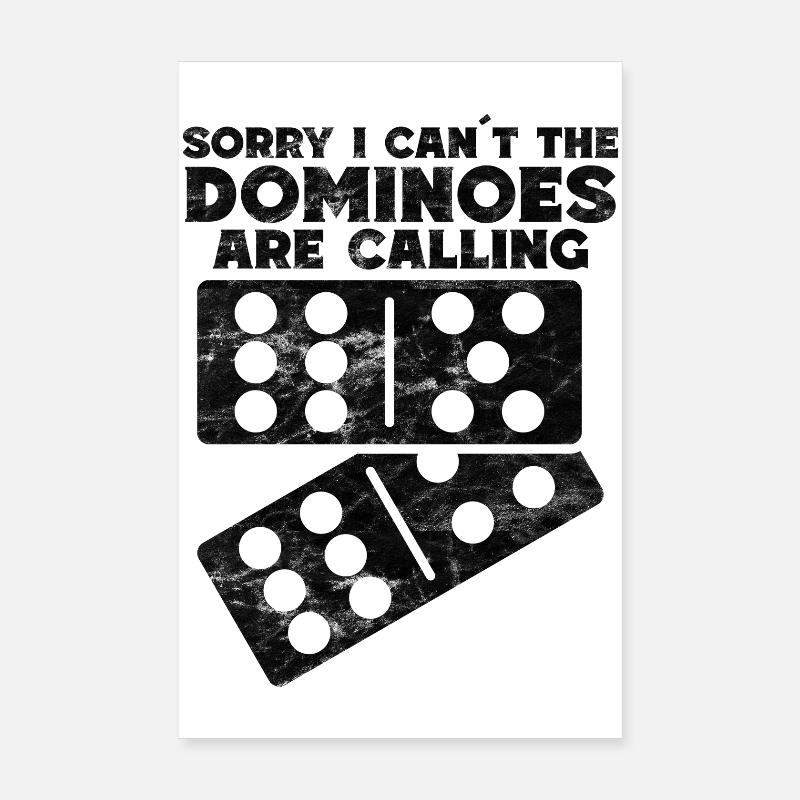 Conception de domino Poster 20 x 30 cm