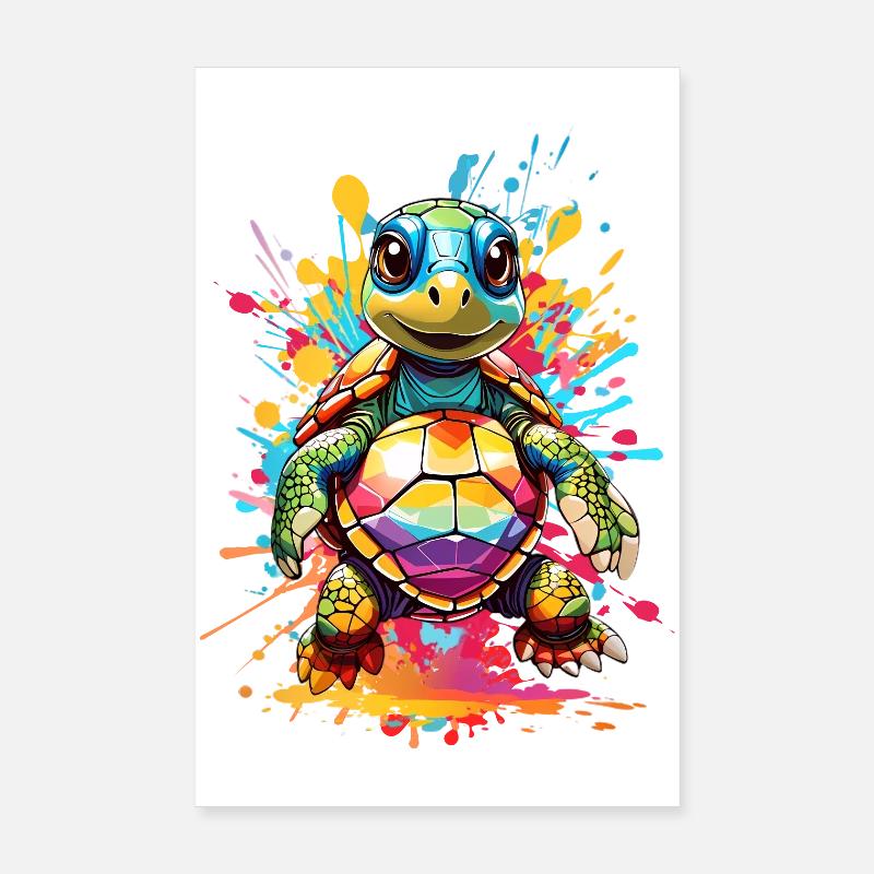 Turtle Poster 8" x 12" (20x30 cm)