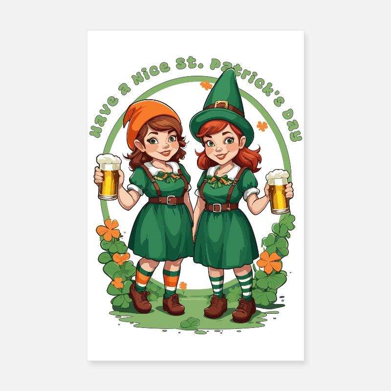 Bonne fête de la Saint-Patrick Poster 20 x 30 cm
