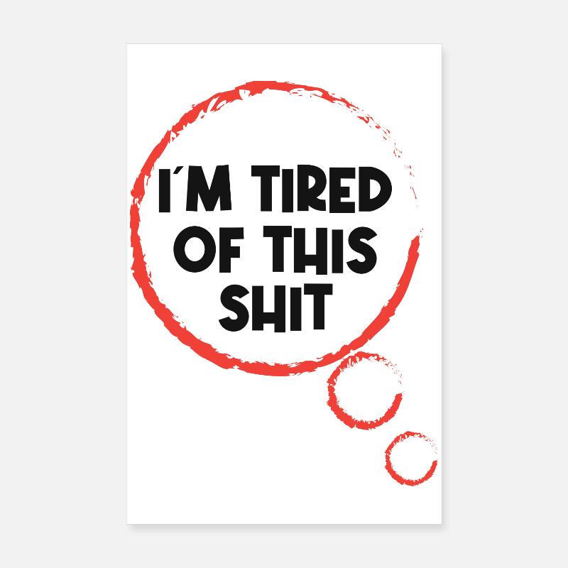 Je ne me soucie pas d’une déclaration Poster 20 x 30 cm