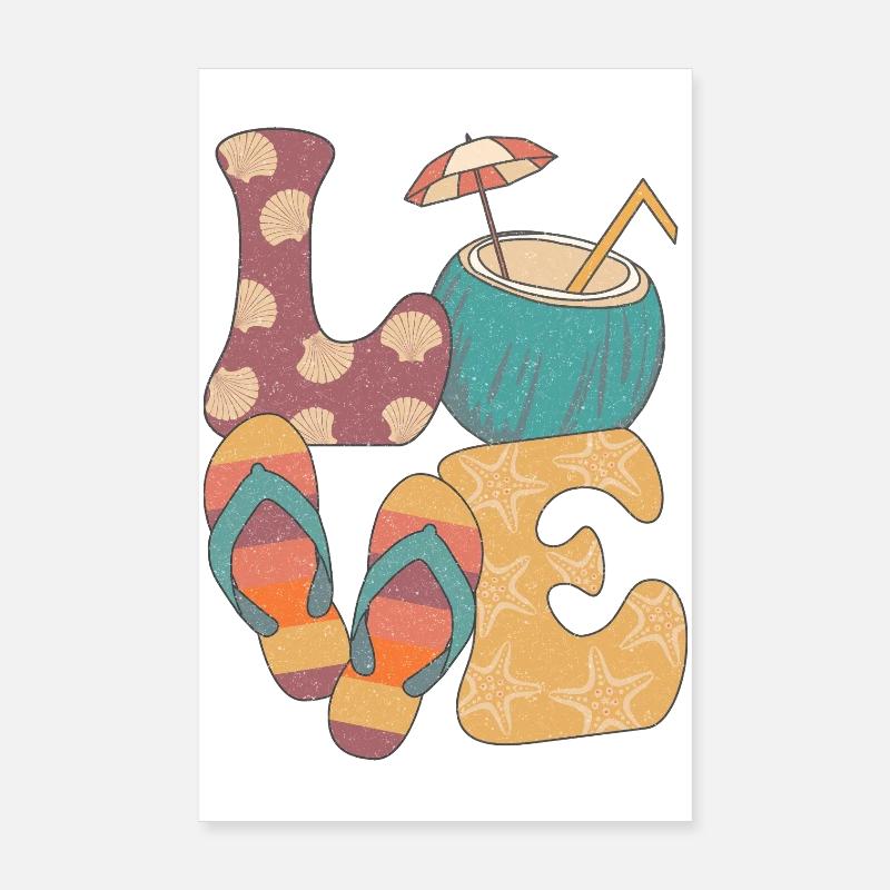 L’amour de l’été Poster 20 x 30 cm