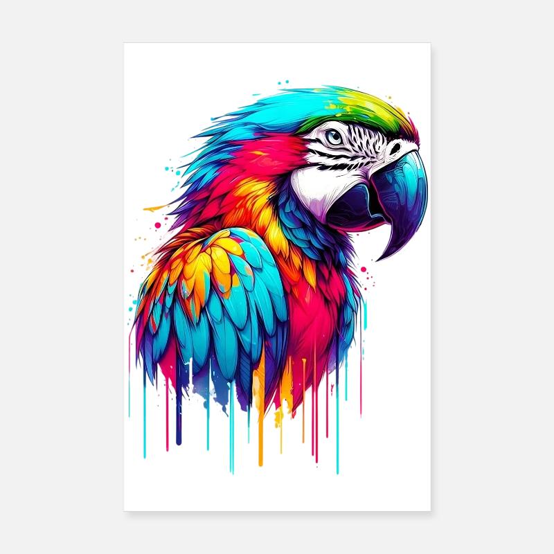 Parrot Poster 8" x 12" (20x30 cm)