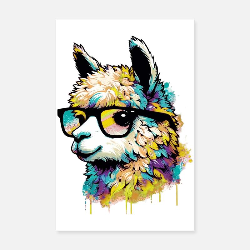 Alpaka Poster 20x30 cm