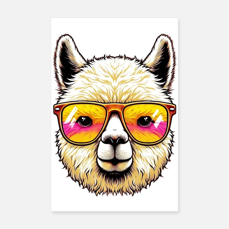 Alpaga Poster 20 x 30 cm