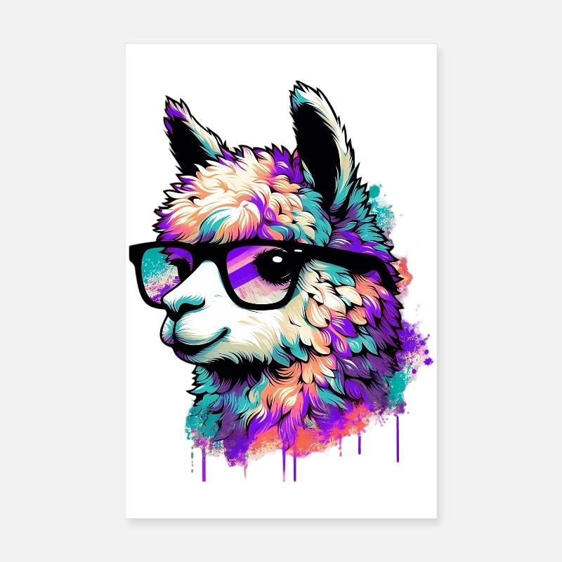 Alpaga Poster 20 x 30 cm