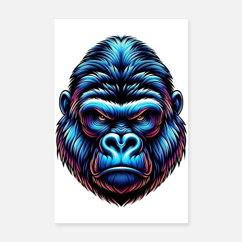 Gorille Poster 20 x 30 cm