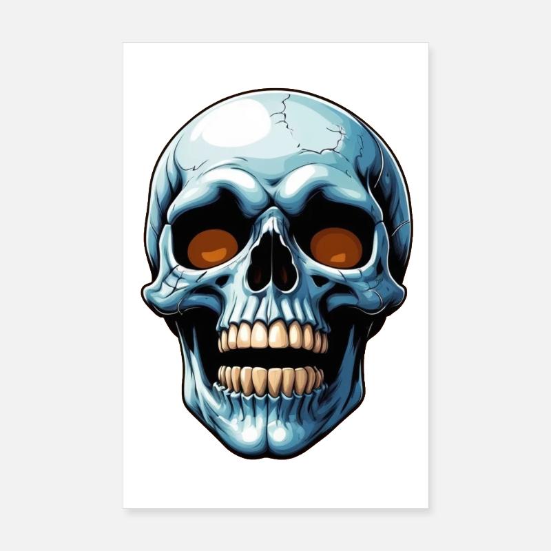 Crâne d’Halloween Poster 20 x 30 cm