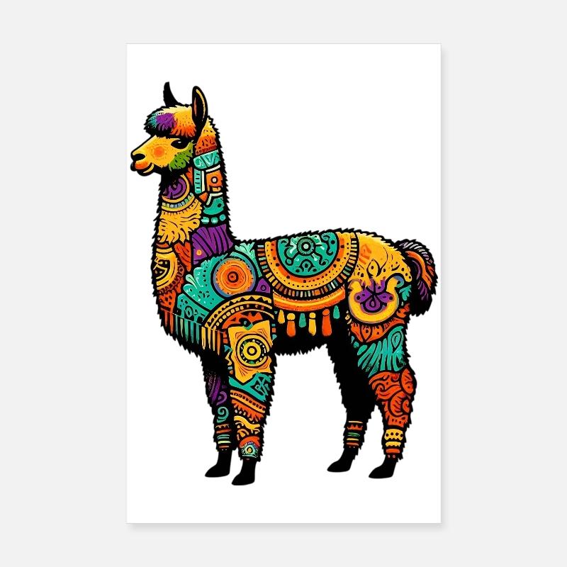 Alpaka Poster 20x30 cm