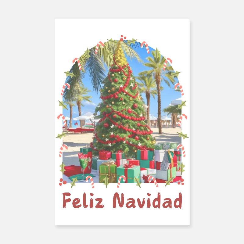 Feliz Navidad - spanische Weihnachten Poster 20x30 cm