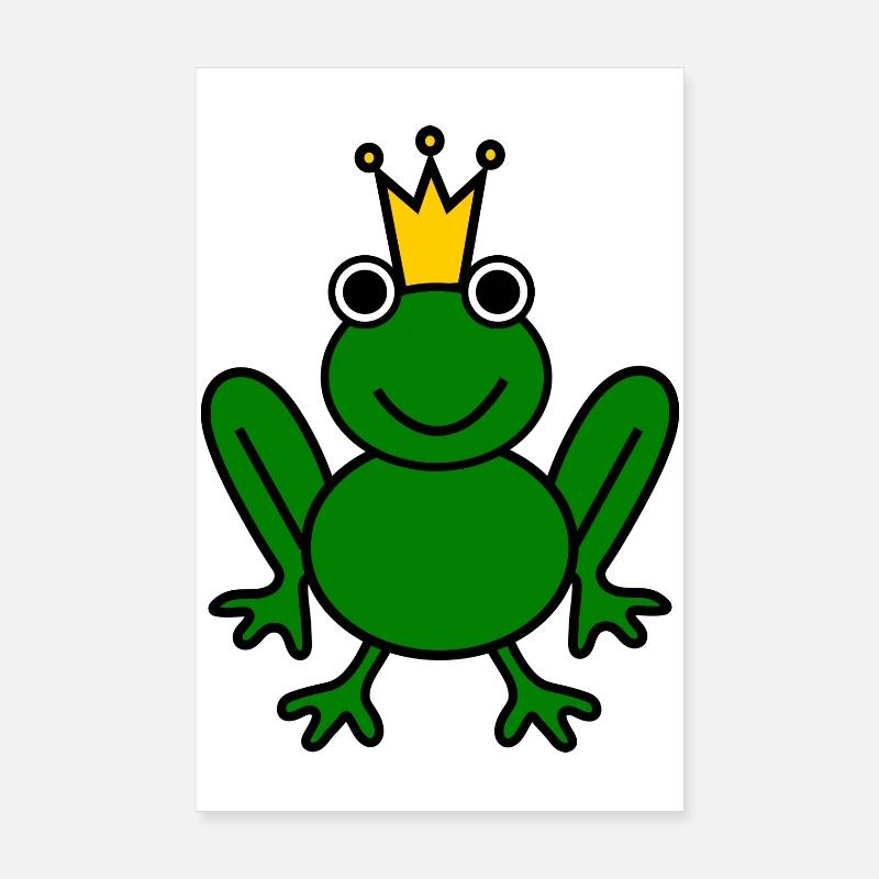 Grenouille. anniversaire. anniversaire décennie - Poster 20 x 30 cm - blanc