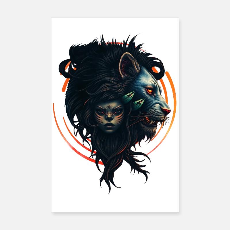 La symbiose de la force et de la grâce Poster 20 x 30 cm