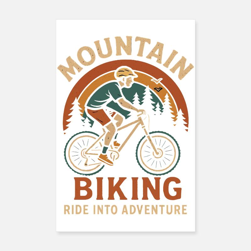 Conception d’aventure en VTT Poster 20 x 30 cm