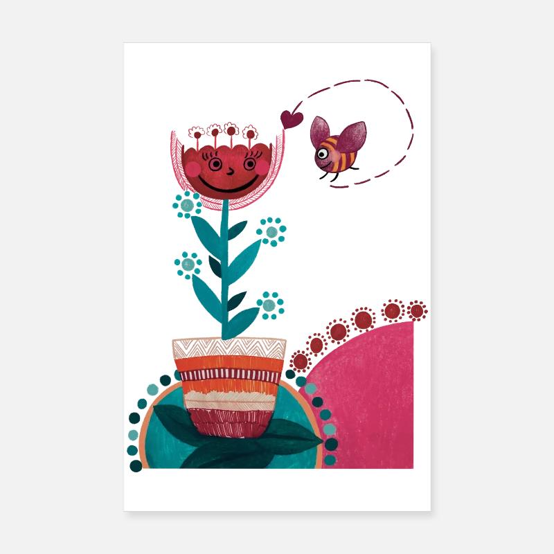 Colourful summer Poster 8" x 12" (20x30 cm)