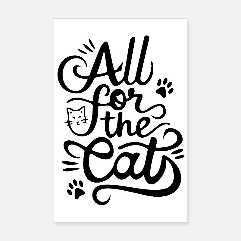 Tout pour le chat Poster 20 x 30 cm