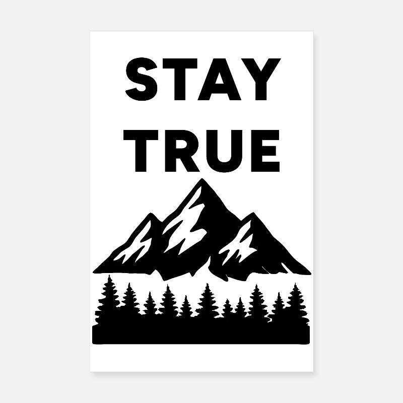 Bleib treu - Spike Poster 20x30 cm