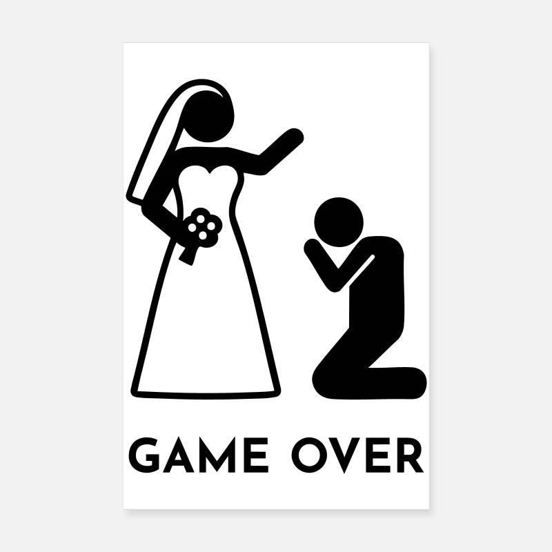 Mariage - Game over Poster 20 x 30 cm