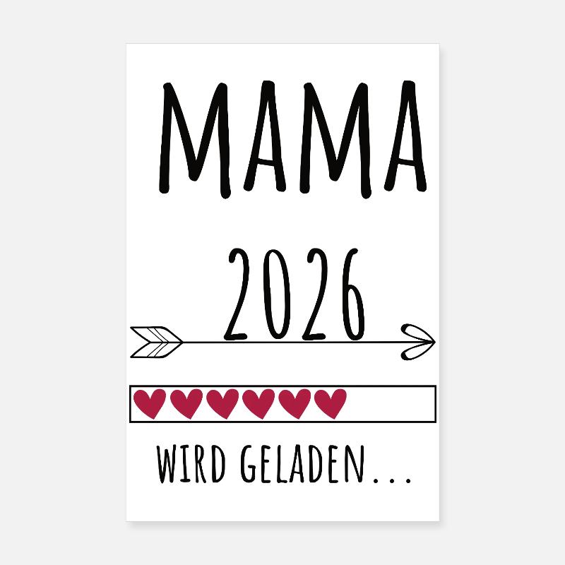 Expectant Mom 2026 Gift Pregnancy Poster 8" x 12" (20x30 cm)