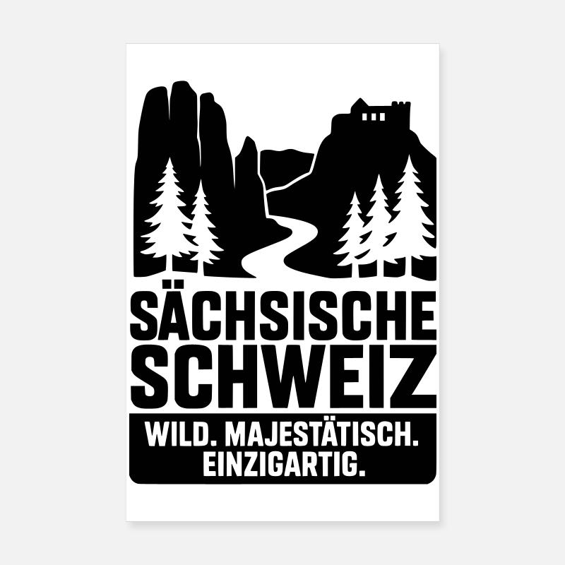 Saxon Switzerland Poster 8" x 12" (20x30 cm)