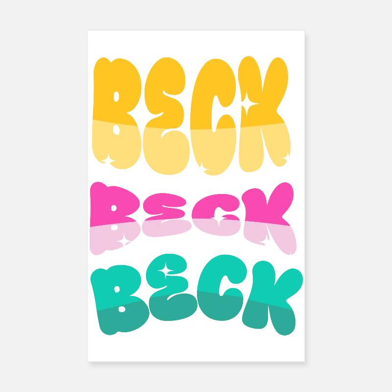 Beck Poster 8" x 12" (20x30 cm)