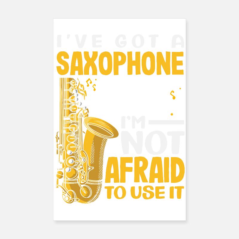 Saxophone Poster 20 x 30 cm