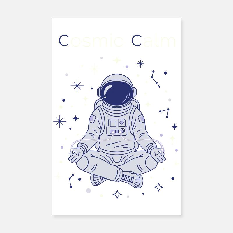 Cosmic Serenity Poster 8" x 12" (20x30 cm)