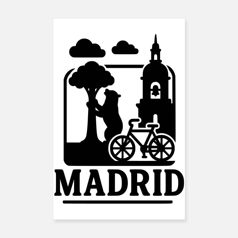 Monuments de Madrid Poster 20 x 30 cm
