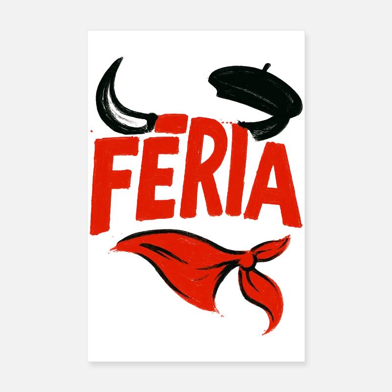Féria - Pays Basque Poster 20 x 30 cm