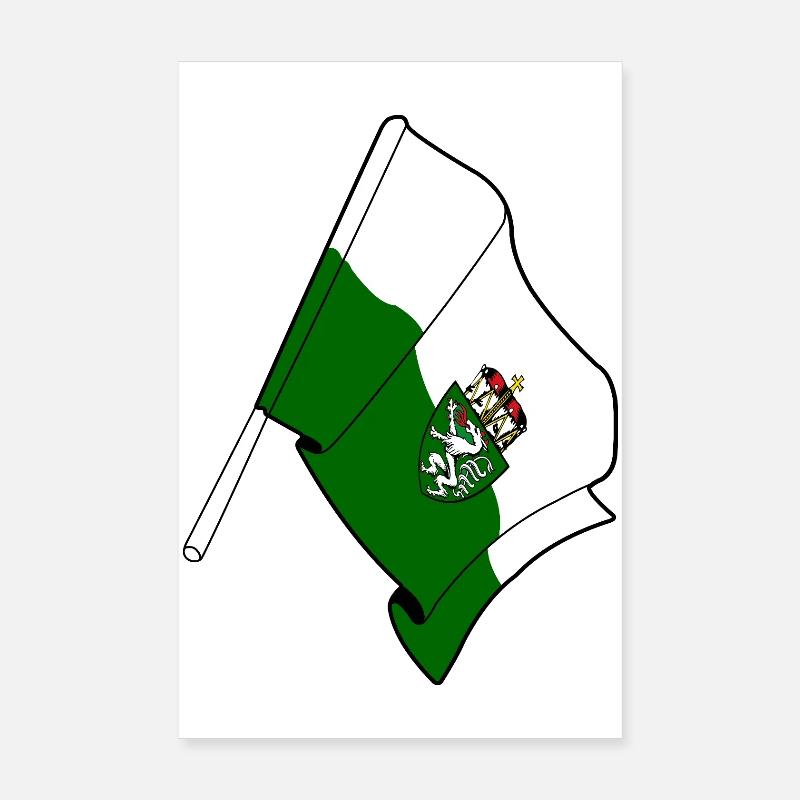 Drapeau de Styrie Poster 20 x 30 cm