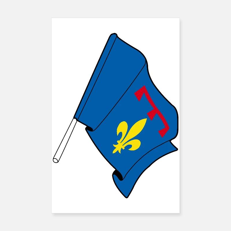 Drapeau de Provence Poster 20 x 30 cm