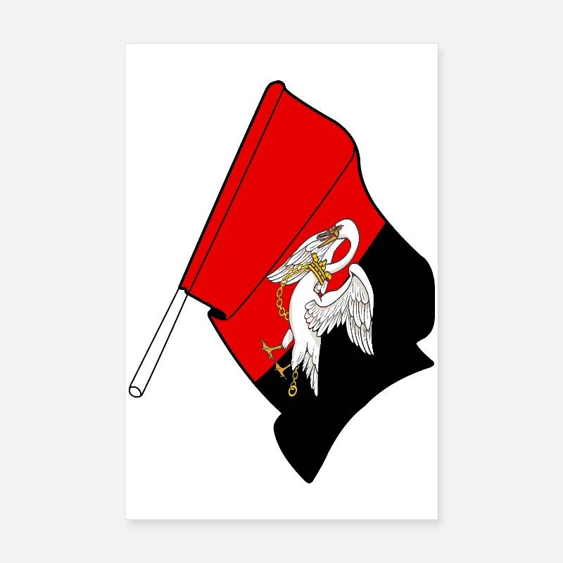 Drapeau du Buckinghamshire Poster 20 x 30 cm