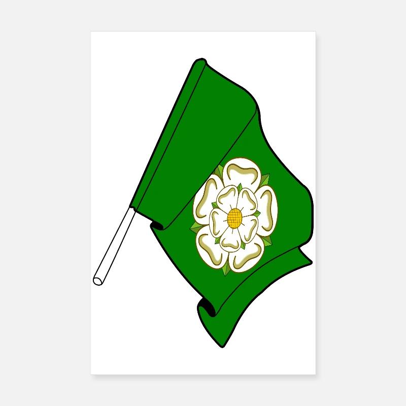 Drapeau du North Yorkshire Poster 20 x 30 cm