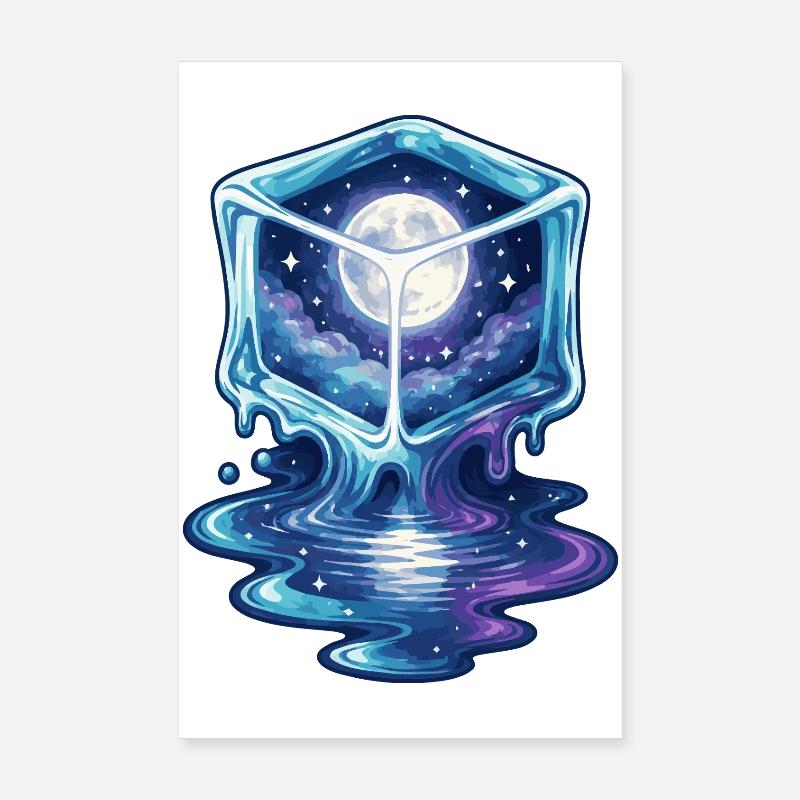 Cosmic Icecube Galaxy Poster 8" x 12" (20x30 cm)