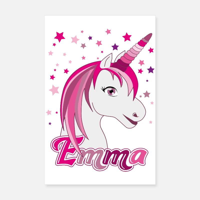 Emma, Mädchenname, Lieblingsname Poster 20x30 cm