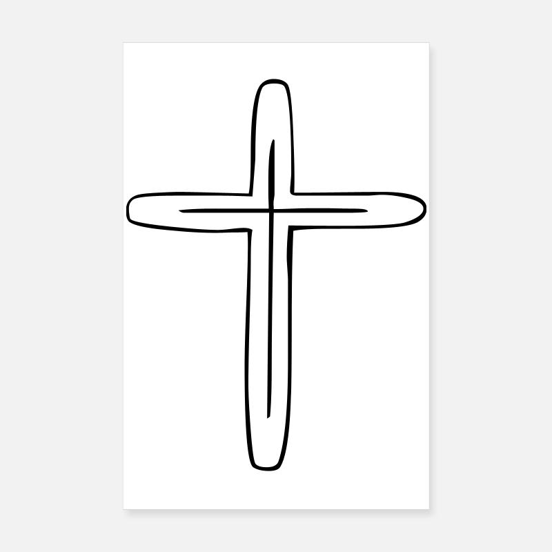 cross Poster 8" x 12" (20x30 cm)