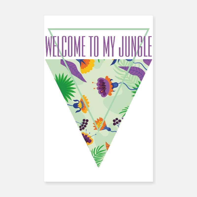 Willkommen im Dschungel Poster 20x30 cm