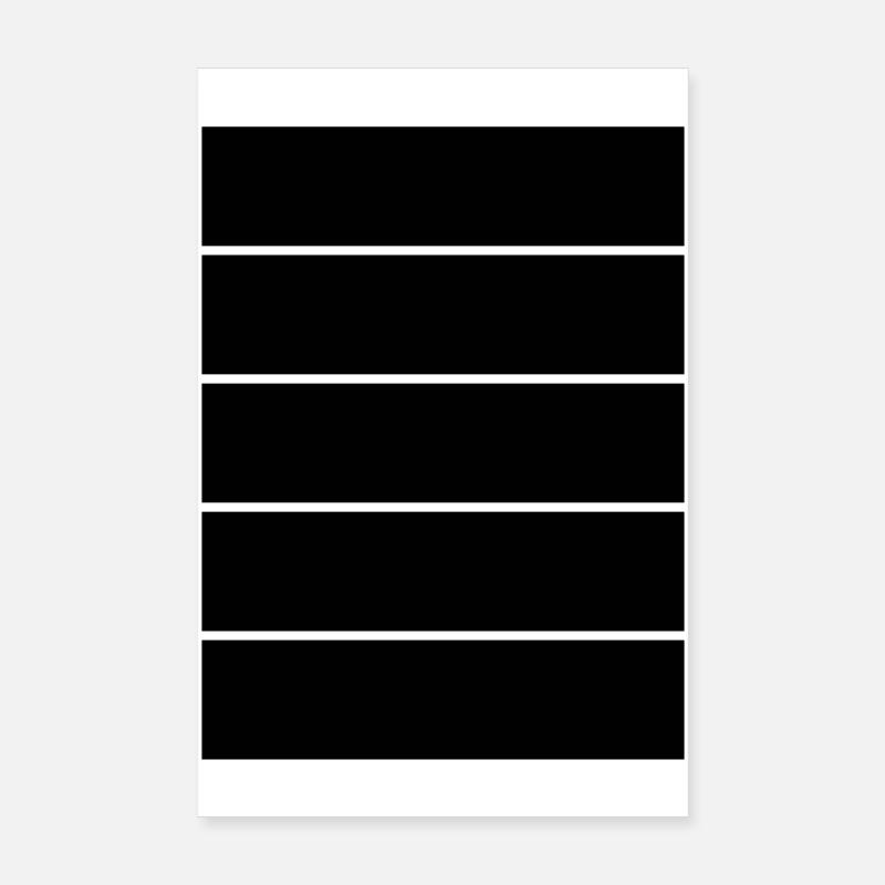 Minimalistische horizontale Linien Poster 20x30 cm