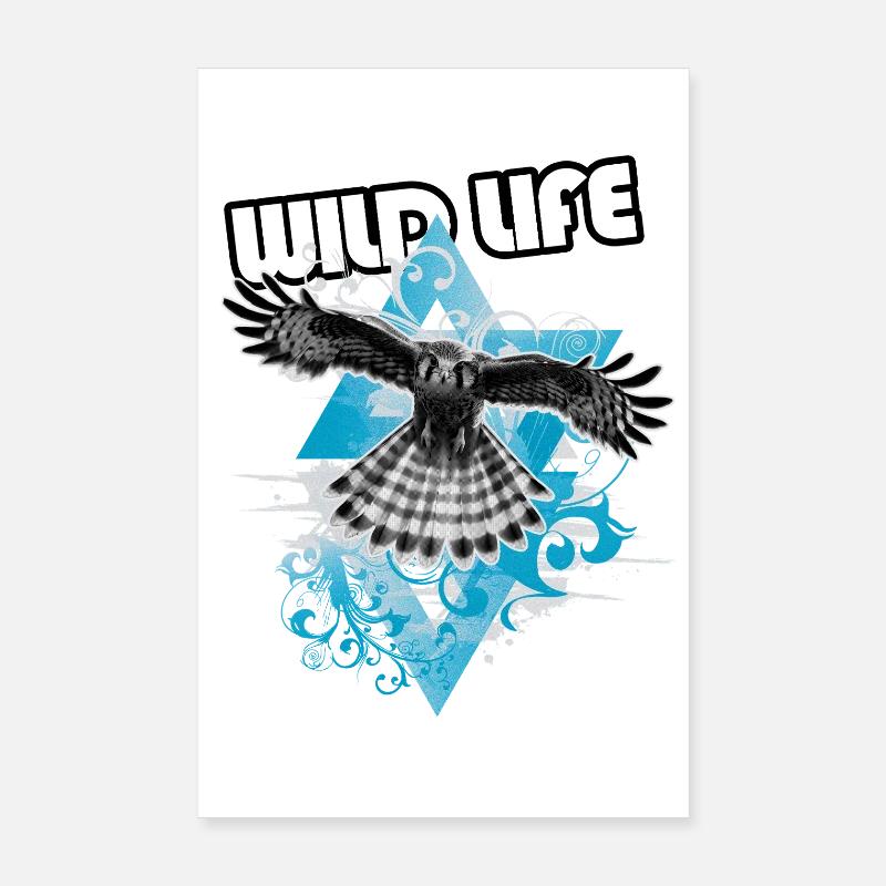 Aigle Libre et Graphique Poster 20 x 30 cm